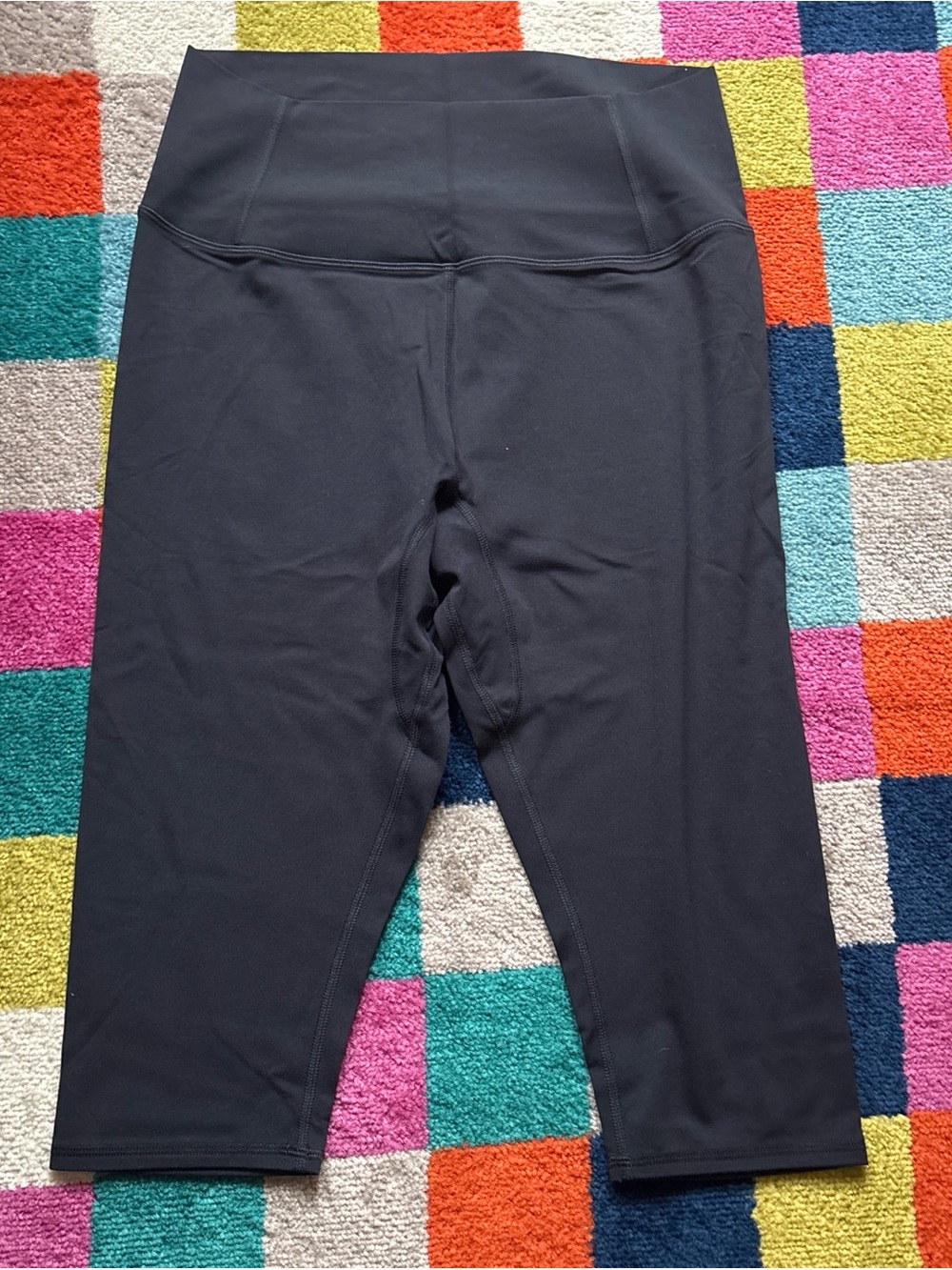 Free People Black High-Waist Capri Leggings